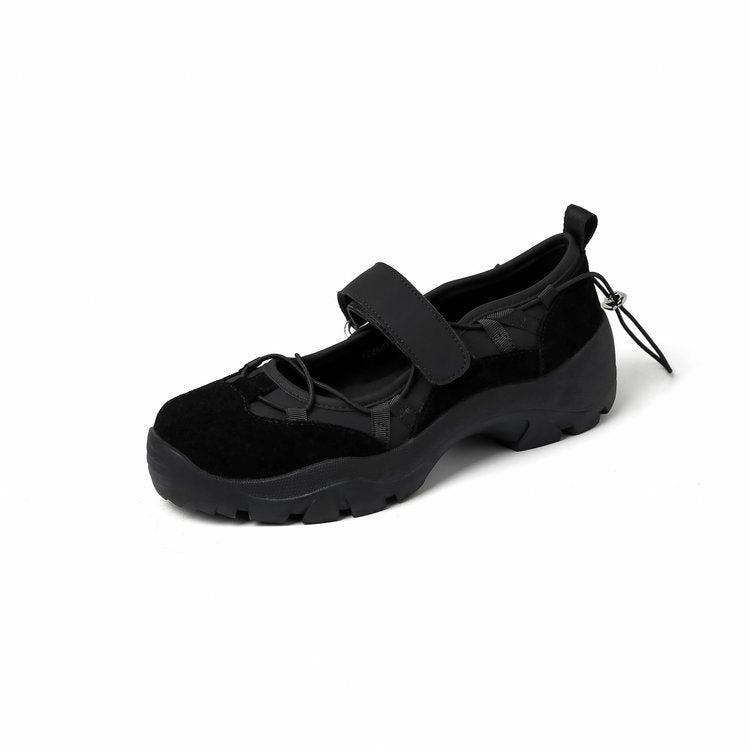 Damen Sportliche Ballerinas mit verstellbarem Riemen und rutschfester Sohle R&B
