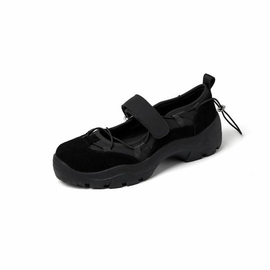 Damen Sportliche Ballerinas mit verstellbarem Riemen und rutschfester Sohle R&B