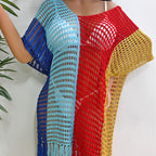 Damen luftig-transparenter Strandponcho R&B