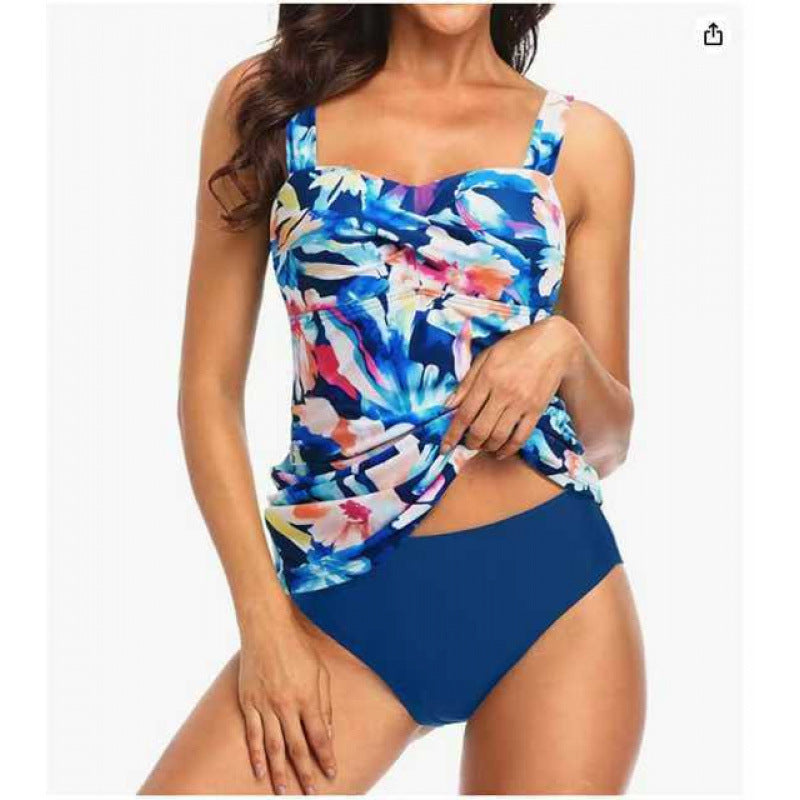 Damen Einteiler-Badeanzug mit modischem Wickel-Design R&B