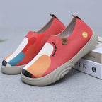 Damen Atmungsaktive Slip-On Sneakers mit farbenfrohem Grafikdesign R&B
