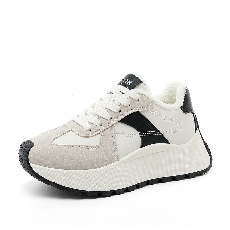 Damen Sportliche High-Top Sneakers mit warmem Fleece-Futter R&B