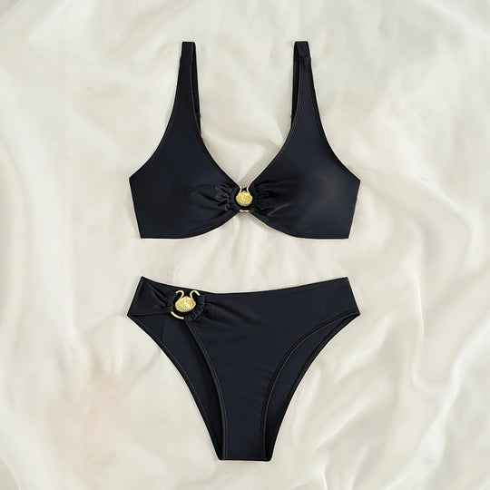 Damen Bikini-Set mit modischem Ringdetail R&B