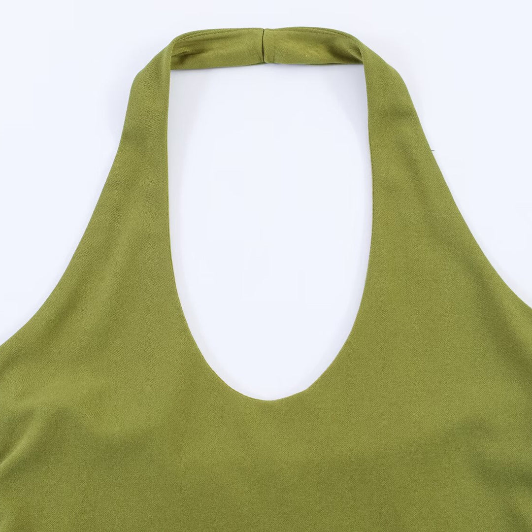 Damen Freizeit Set mit Neckholder und weitem Rock R&B