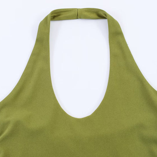 Damen Freizeit Set mit Neckholder und weitem Rock R&B