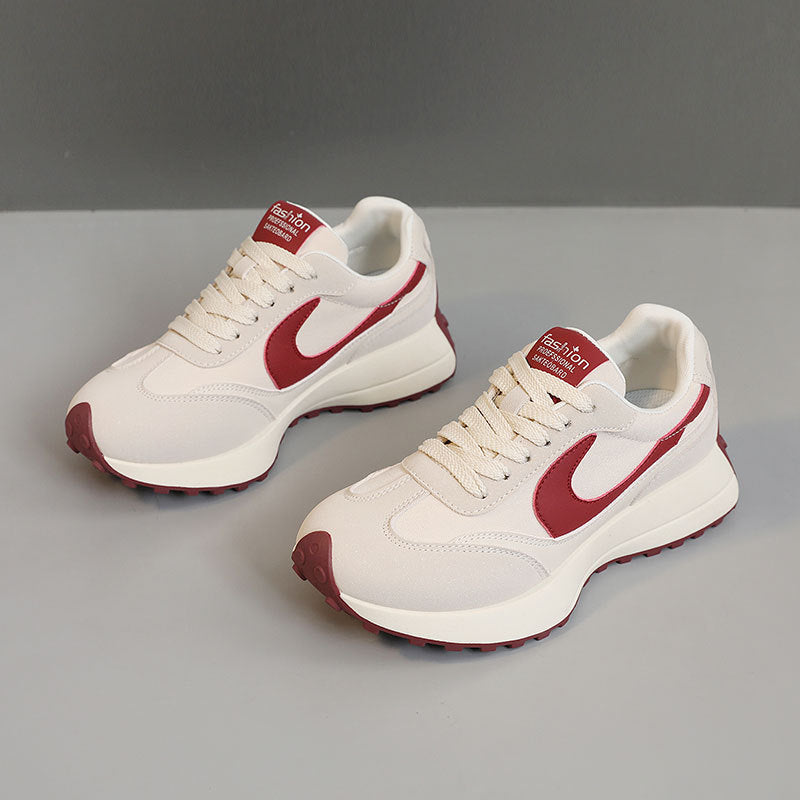 Damen sportliche Sneakers mit atmungsaktivem Obermaterial und dämpfender Sohle R&B