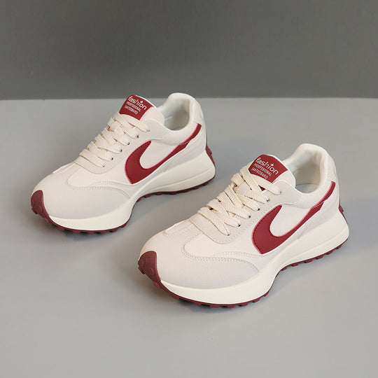 Damen sportliche Sneakers mit atmungsaktivem Obermaterial und dämpfender Sohle R&B