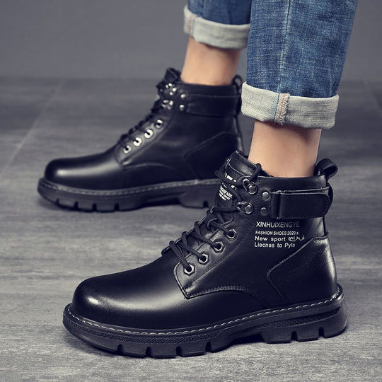 Damen Schnürstiefel mit robuster Sohle von R&B