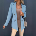 Damen modischer Blazer mit doppelter Knopfleiste R&B