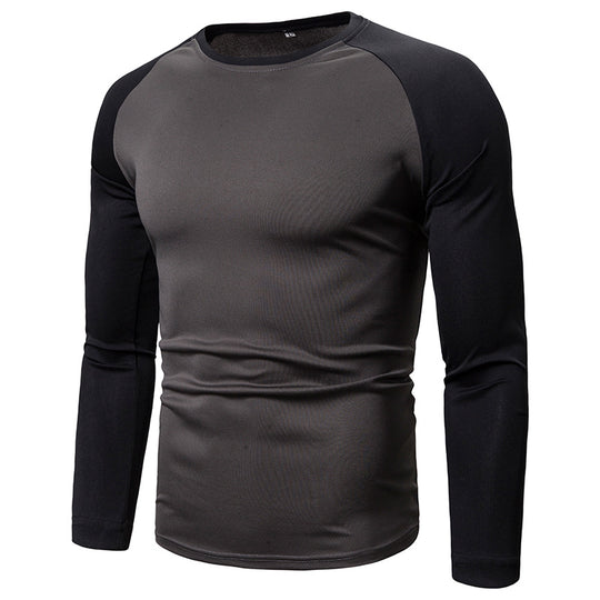Herren Sportliches Langarm-T-Shirt mit atmungsaktivem Funktionsmaterial R&B