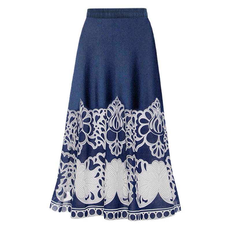Damen eleganter einteiliger Badeanzug mit aufwendiger Spitzenverzierung R&B