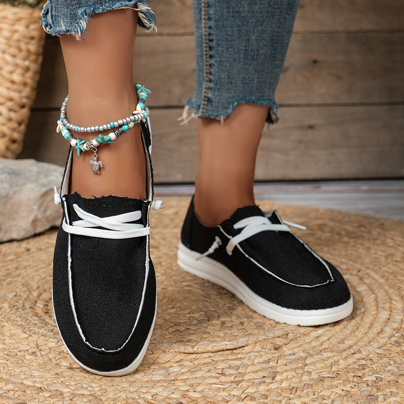 Damen bequeme und stylische Slip-On Sneakers R&B