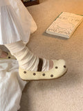 Damen bequeme Pantoletten mit modischem Design und rutschfester Sohle R&B