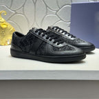Damen Sneakers aus hochwertigem Leder mit elegantem Muster und rutschfester Sohle R&B