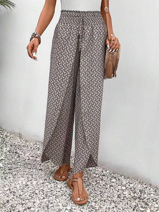 Damen Maxirock mit floralem Design und seitlichem Schlitz R&B
