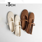 Damen elegante Ballerinas mit luftiger WR&Bstruktur und zierlichem Riemchen R&B