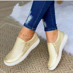 Damen Sneaker mit atmungsaktiver Mesh-Oberfläche und elegantem Reißverschluss R&B