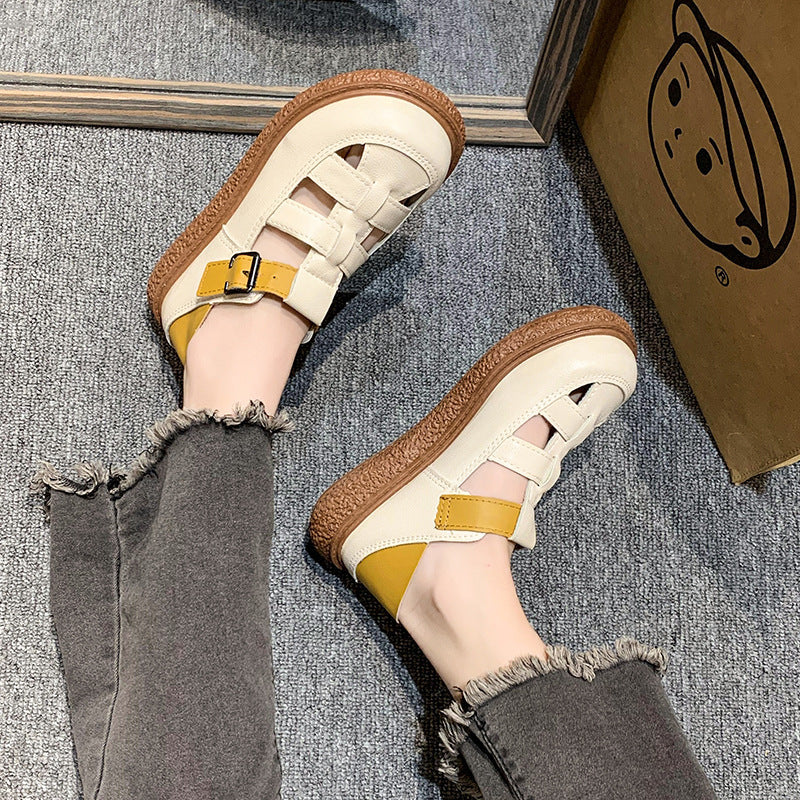 Damen Fußfreundliche Sandalen mit modischem Riemchen-Design