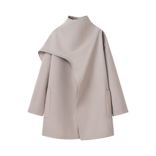 Damen Oversized Übergangsjacke mit asymmetrischem Schnitt und praktischen Taschen R&B
