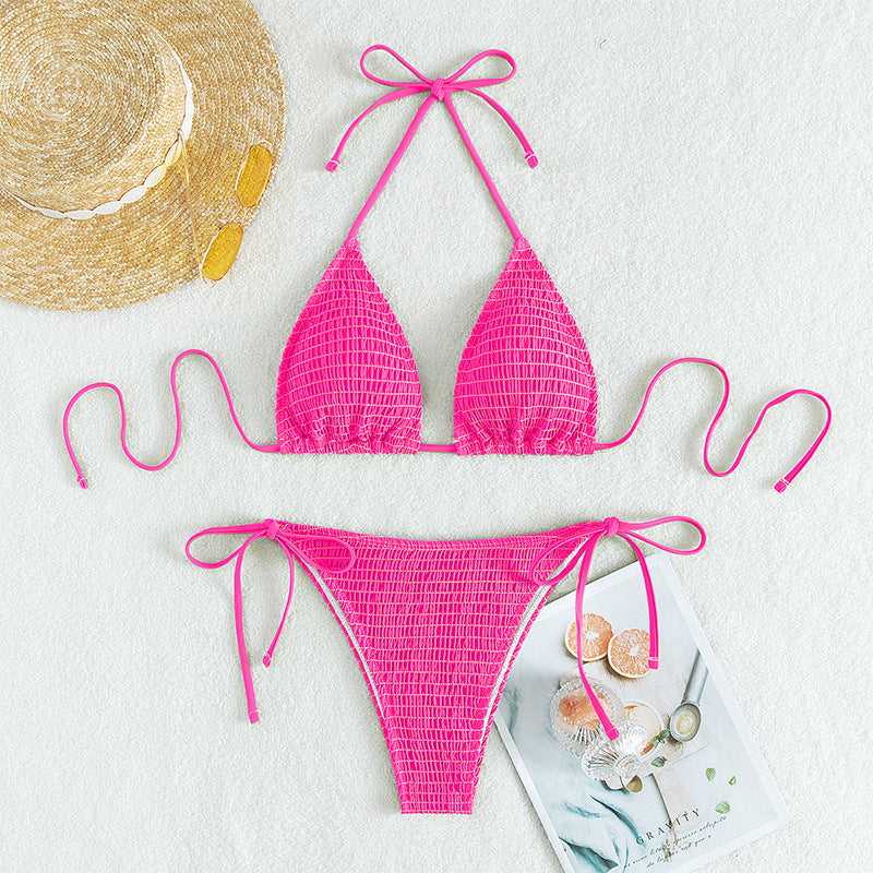 Damen Raffiniertes Wickel-Bikini-Set R&B