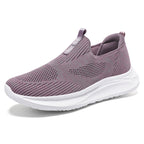 Damen Bequeme Slip-On Sneakers mit atmungsaktivem Obermaterial und dämpfender Sohle R&B