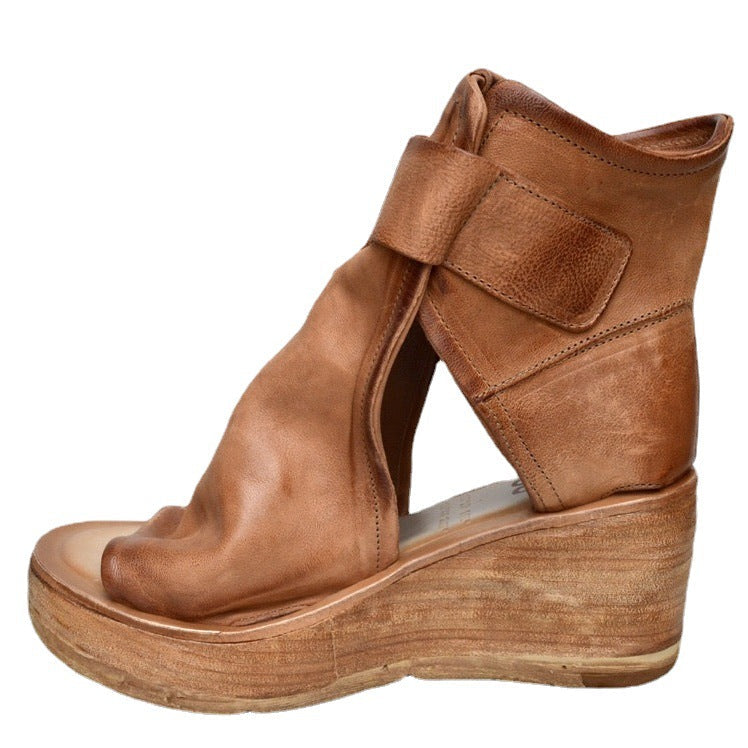 Damen Wedge-Sandaletten mit verstellbarem Schnallenverschluss und komfortablem Fußbett R&B