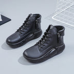 Damen modische High-Top Sneakers mit seitlichem Reißverschluss R&B