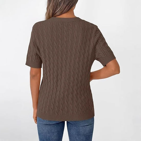 Damen Strickpullover mit Strukturmuster R&B