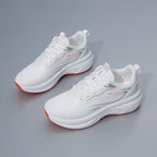 Damen Atmungsaktive Freizeitsneaker mit stoßdämpfender Sohle und elastischer Schnürung