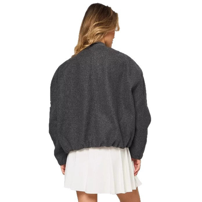 Damen modische Puffjacke mit praktischen Reißverschlusstaschen und elastischen Bündchen R&B
