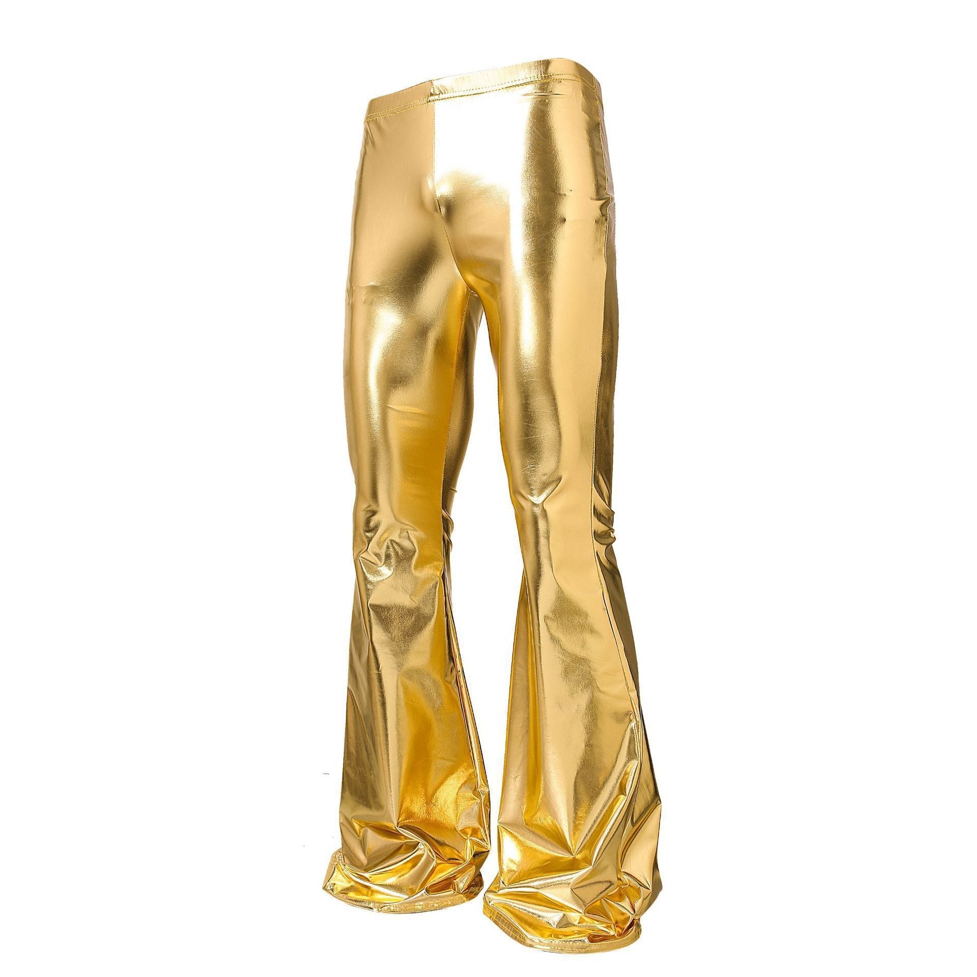 Damen Glänzende Bootcut-Hose aus hochwertigem Stretchmaterial R&B