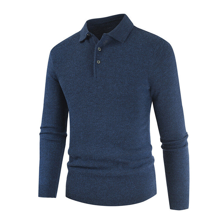 Herren langärmliges Poloshirt R&B