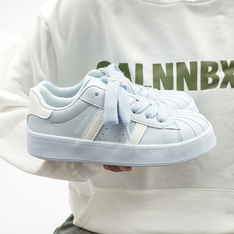 Damen Sneakers mit dicker Profilsohle und gepolstertem Innenfutter