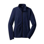 Damen Fleecejacke mit hochschließendem Kragen und seitlichen Taschen R&B