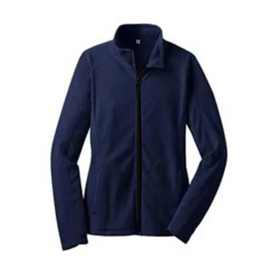 Damen Fleecejacke mit hochschließendem Kragen und seitlichen Taschen R&B