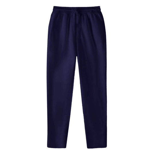 Herren nan geradlinige Sweatpants aus melierter Baumwollmischung mit elastischem Bund Kordelzug und Seitentaschen R&B
