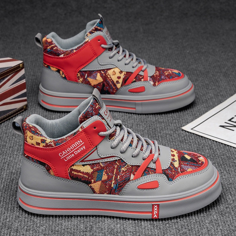 Damen Sportliche High-Top Sneakers mit atmungsaktivem Obermaterial und dämpfender Sohle R&B