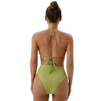 Damen Bikini-Set mit raffinierten Details und hohem Bund R&B