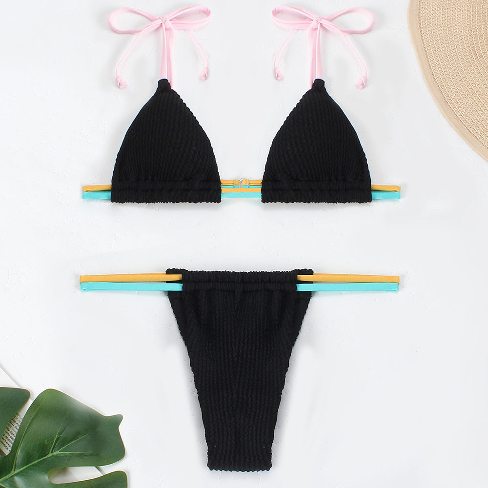 Damen Bikini-Set mit verstellbaren Trägern und kombiniertem Gummibund R&B