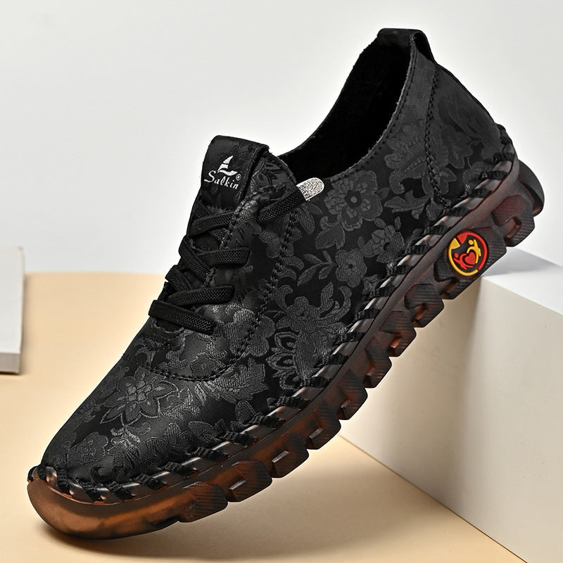 Damen Bequeme und modische Sneaker mit Blumenmuster R&B