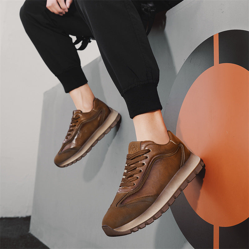 Damen Elegante und bequeme Sneakers mit weichem Leder und dämpfender Sohle R&B