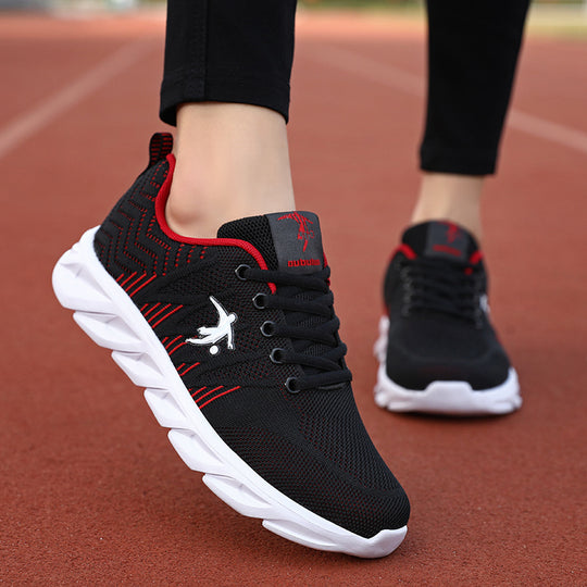 Damen Sportliche Laufschuhe mit atmungsaktiver Mesh-Struktur und federleichtem Dämpfungssystem R&B