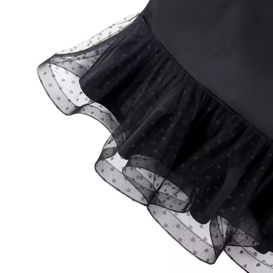 Damen figurumschmeichelnder Bleistiftrock mit transparentem Volant R&B