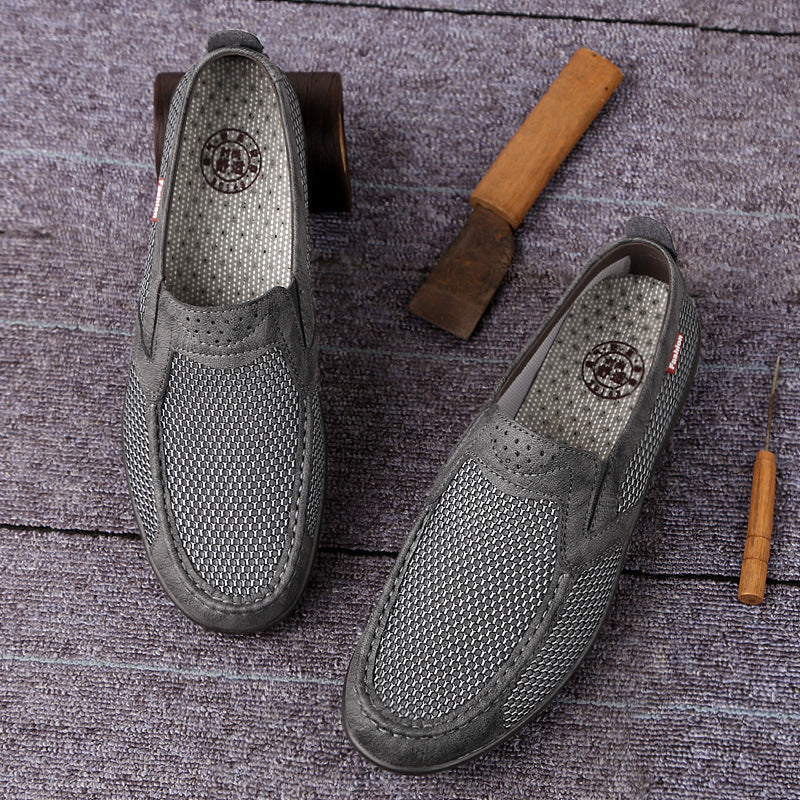 Damen atmungsaktive Slip-On Freizeitschuhe mit rutschfester Sohle