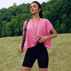 Damen Sportliches Oberteil mit überschnittenen Schultern R&B