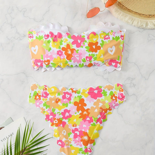 Damen Bikini-Set mit floralem Muster R&B