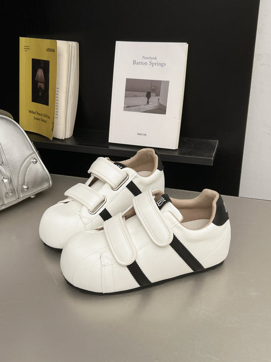 Damen sportliche Sneaker mit verstellbarem Klettverschluss und rutschfester Sohle R&B