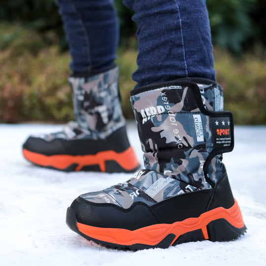 Damen Sportliche Winterstiefel mit rutschfester Sohle und isolierendem Futter R&B
