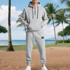 Herren Sportliches Hoodie- und Jogginganzug-Set mit atmungsaktiven Eigenschaften und praktischen Taschen R&B