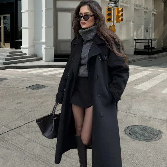 Damen eleganter Trenchcoat R&B
